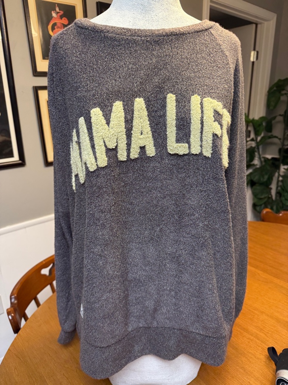 Simply Southern Mama Life Sweater with Contrasting Cream Lettering